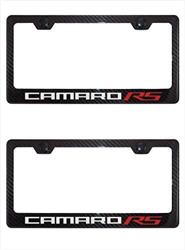 Lavnox Въглеродни Влакна Метална Рамка Регистрационен номер Camaro RS Притежателя Тагове за Chevy Camaro (1)