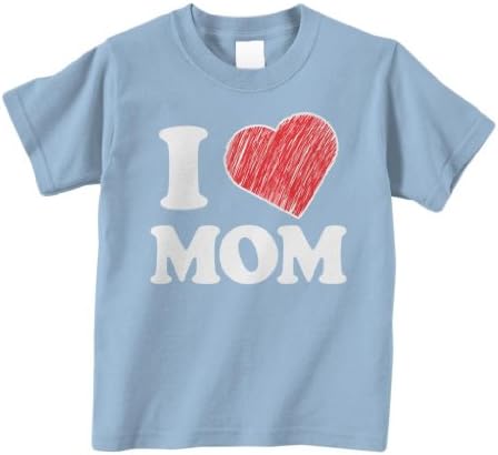 Тениска за бебета/деца Threadrock Little Boys 'I Love Mom