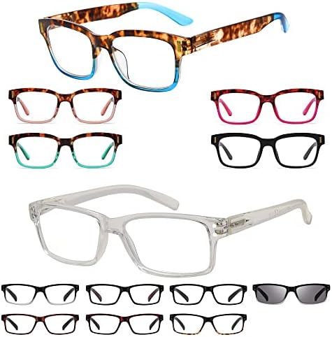 Reducblu Спестете 20% на 5 опаковки женски очила за четене и 8 опаковки ридеров за жени и мъже +3,00