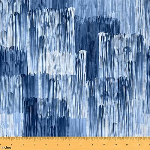 Синя Кърпа Омбре двор, Геометрична Обивочная Плат, Декоративна Тъкан на ивици, Плат за дъждовни валежи в закрити