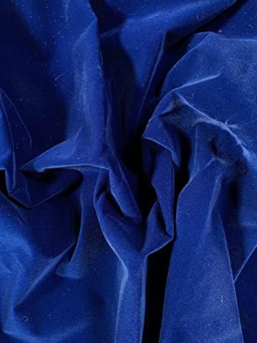 Нерастягивающаяся Кадифе плат Camryn Royal Blue е от полиестер by The Yard за тапицерия на мебели, Корици на книги,