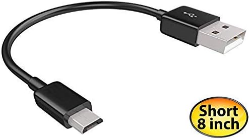 Къс microUSB кабел, съвместим с вашето устройство Sony PS3 Bluetooth-висока скорост на зареждане. (1 черна,