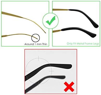 DS. Накрайници за очила в метални Рамки ОТЛИЧИТЕЛЕН СТИЛ, 6 Чифта Силиконови Ушни Чорапи, Тръби, Мини Сменяеми