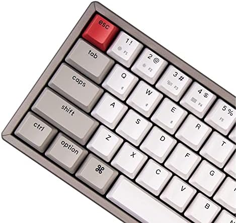 Ключодържател K6 65% Компактен, 68 клавиши, Алуминиева рамка, Безжична Ръчна клавиатура за Mac, Bluetooth,