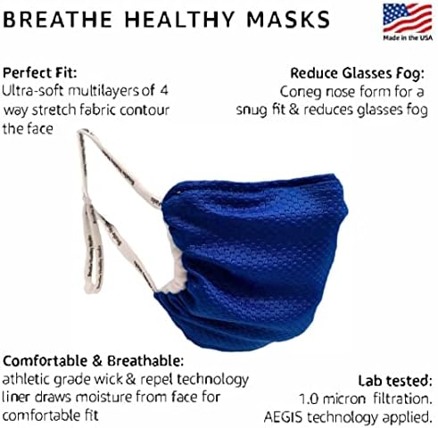 Тъканта, Маска за лице Дишай Healthy Child, Множество Детски маска Регулируема, Дишаща и моющаяся, Направено в