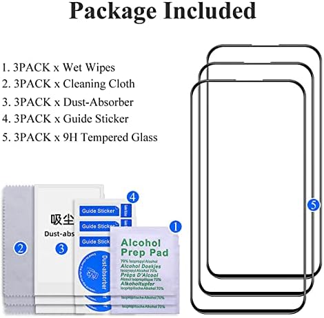 AKABEILA [3 Опаковки със защитно фолио за екрана Xiaomi Mi 11T Pro/ Mi 11T HD Филм от закалено Стъкло Твърдост