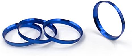 Джанти аксесоари Комплект от детайли от 4 Сини центрирующих пръстените на главината диаметър 73 мм до 63,90 мм, от синьо метал