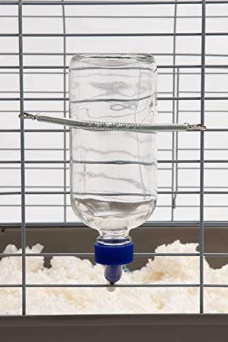 Стъклени бутилки Lixit за вода за зайци, порове, малки птици, морски свинчета, плъхове, хамстери и други домашни любимци (16