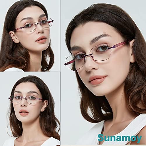 SUNAMOY, многофокусные очила за четене, женски прогресивно мультифокальные, без управници, бифокални, без рамки, за