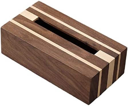 GENIGW Дървена Кутия за Салфетки Смесени Цветове, Кутия За Съхранение на Тъкани От Прасковено Дърво, Декорация на