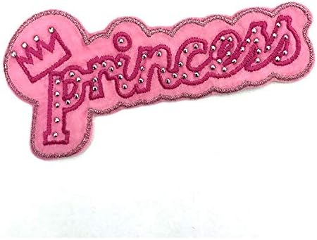 Розова Принцеса с Корона, Выглаженная желязо или Пришитая Бродирана Нашивка 10 броя