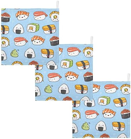 vvfelixl Бебешки Кърпички от Оригване Kawaii Sushi, Детски Муслиновые Гъба за момчета и Момичета, Памучно