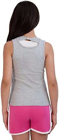 Върховете на бретелях за момичета - Памучен риза Без ръкави, с принтом - 3 опаковки-За малки и Големи момичета от 4
