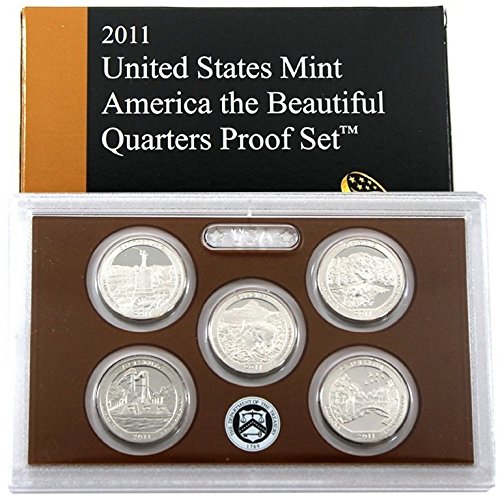 Монети, деноминирани 5 монети на 2011 г. в Монетния двор на САЩ Proof Доказателство за държавност
