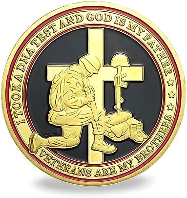 Военни ветерани Creed Challenge Монети Благодаря за вашата услуга-Ветерани-моите братя Военни монета за подарък