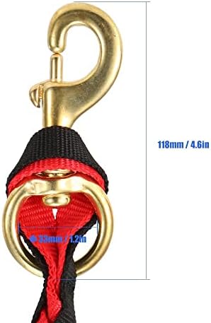 Плетени Въжета за главата на Коня, Ракита пътеки с Месингова катарама, Екипировка за езда 2,5 м (Червена на цвят)