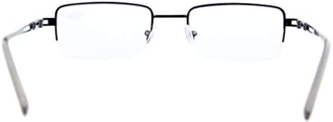 CessBlu 4 Чифта Очила За Четене в Полукръгла ръбове, Дизайнерски Очила за Четене за Мъже И Жени, Очила за Четене