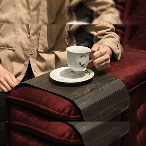 Маса-подлакътник за дивана TOSELL™ за дивана Гъвкав / Сгъваема Маса-подлакътник за мека мебел, подходящ за напитки, закуски,