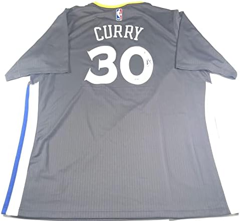 Стивън Къри подписа фанелката на PSA / DNA Golden State Warriors С автограф - Тениски НБА с автограф