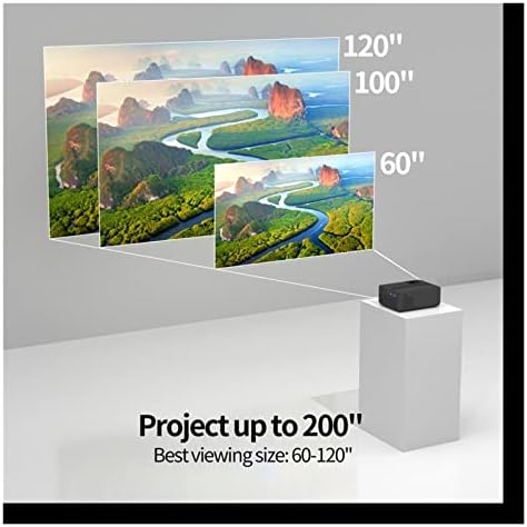 1080P WiFi Преносим Мини проектор LED домашно кино (Цвят: C размер: штепсельная щепсел САЩ)