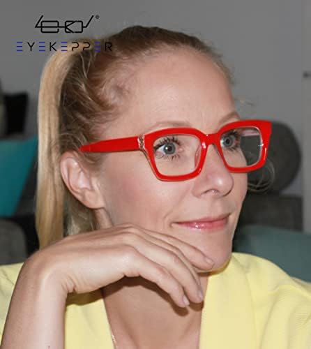 Eyekepper Спестете 10% на 5 опаковки женски очила за четене в ретро стил голям размер, и 4 опаковки женски ридеров голям