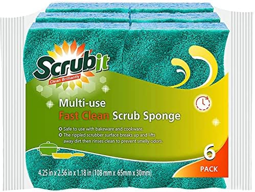 Мултифункционална гъба-scraper SCRUBBIT – Кухненски гъби за миене на чинии, тенджери и тигани без драскотини