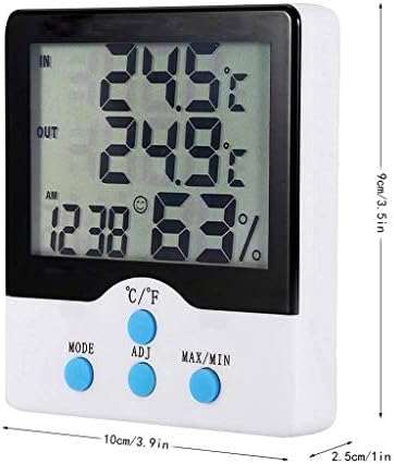 XJJZS Стаен Термометър - Електронен Измерител на температурата и влажността в помещението, Точност Домакински Термометър за