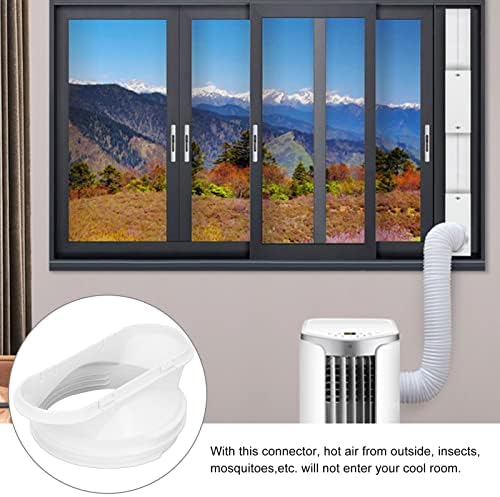 Адаптер прозорци Климатик, Конектор за Маркуч климатик, Лесна за инсталиране на Вътрешна Резба 130 мм, за вътрешно