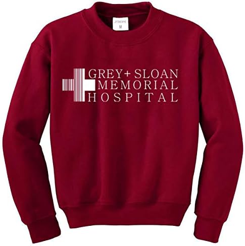 JYHOPE Grey Слоун Memorial Hospital Скъпа Hoody, Тениски с дълъг ръкав, Пуловери За Момичета, Върхове