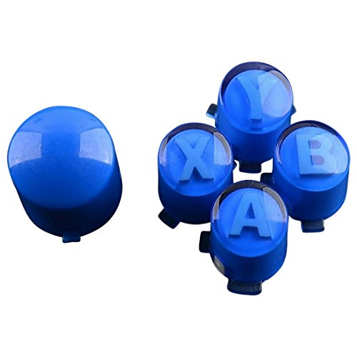 ModFreakz™ ABXY / Комплект Направляващи бутони Прозрачно Тъмно син цвят За Xbox 360 контролера