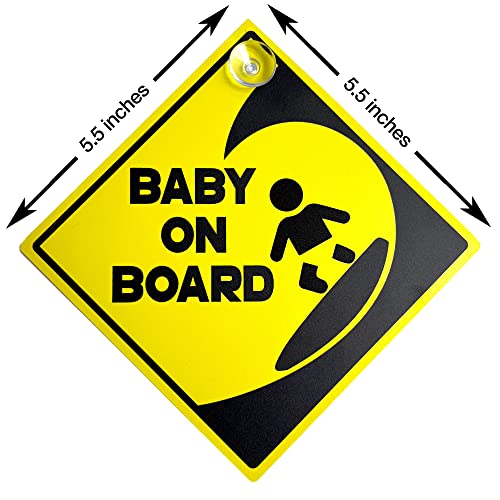Сърфист Дете на борда на Автомобила Издънка на Знак за Безопасност Висока Видимост (Сърфист Детето Получава Багажника)