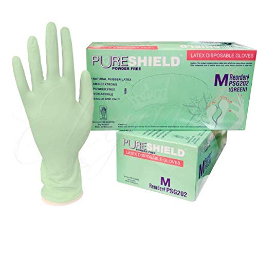Латексови Ръкавици за Еднократна употреба Без прах Medium 100ct Bx