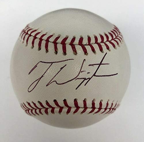 Тай Виггингтон (Метс), подписано на бейзболен топката MLB (ТУ) - Бейзболни топки колеж с автограф