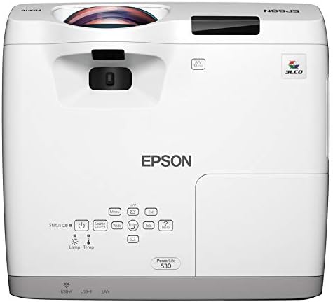 Проектор Epson PowerLite 530 XGA 3LCD, Бял