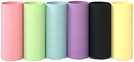 (30 пакети) Голяма черна опаковка цветни картонени тръби, за да се работи с дебелина 4,5 инча х 1,5 инча и картонени