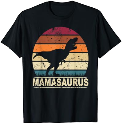 Тениска с Динозавром Mamasaurus Rex Family Mother Дино Мама Saurus