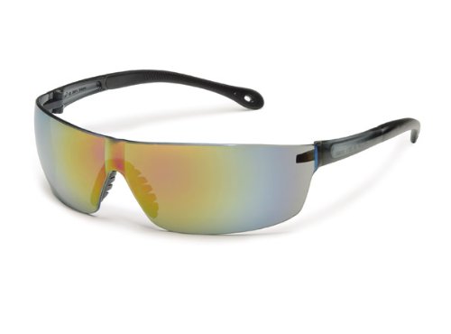Ултра-леки Предпазни очила Портал Safety 440M StarLite в квадратна рамка, Прозрачни Огледални лещи, Прозрачен сб (опаковка