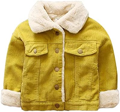 AnFeng Kids/Зима Однотонное палто за малки момичета и момчета, яке-дъждобран, Дебела Топла Горна дреха, Великден