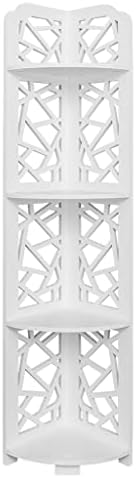 N/A Резба в бароков стил, Водоустойчив ъгъл 120 градуса 4 Слоя Рафтове на шкафа за баня Бяла (Цвят: A, размер: както е показано)