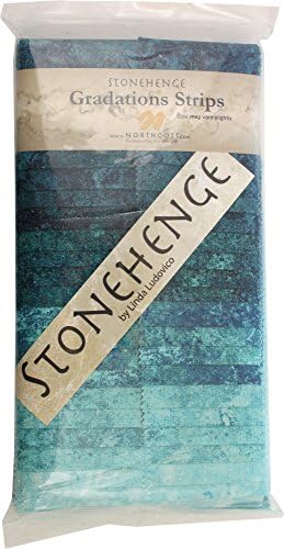 Градация на Стоунхендж, Ярки ленти Лагунного камък 40 2,5-инчови ивици Желейного на рула Northcott