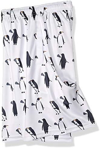 Шорти за лакросса - Пингвини с модел Пръчки за лакросса, Дължина до коленете, с дълбоки джобове