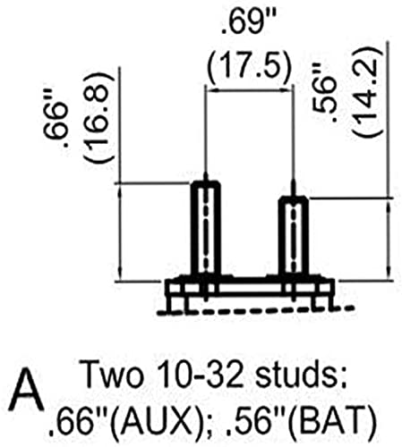 Автоматичен прекъсвач Bumbesti 12V Универсален тип с автоматично отхвърляне на напрежението 10A, Без скоба 3 бр (10A)