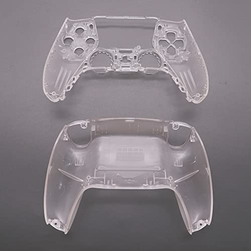 Преносимото корпус Cowhilan, Съвместим с контролер Playstation 5 PS5 DualSense - Прозрачни Бутони на предния панел
