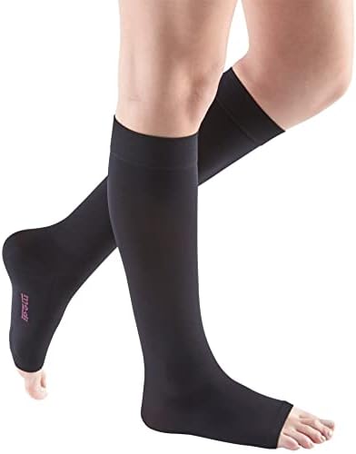 mediven Comfort за мъже и жени, 30-40 мм hg. супена, Чорапи с висока компресия на долната част на краката, Открит чорап