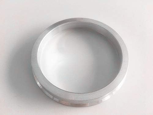 NB-AERO 4 бр. Сребристи алуминиеви пръстени 72,62 мм (колелото)- 67,1 мм (Ступица) | Централно пръстен Hubcentric