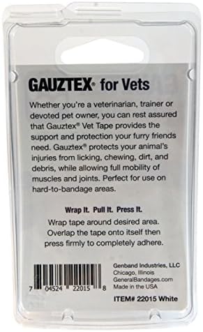 Защитна лента-Tex Blue ширина 1 1/2 инча за ветеринарни лекари - Самозалепващи дишаща марля, за нескользящего улавяне