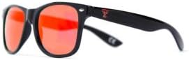 Слънчеви очила NCAA Texas Tech Red Raiders TEXTECH-4 в Черна рамка с червени лещи, Един размер, Черен