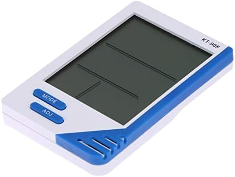 UXZDX CUJUX Мултифункционален Термометър с голям екран и Влагомер с Часове, Домашен Офис, Големият Електронен Цифров LCD Термометър, Влагомер