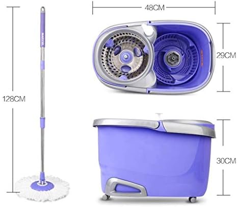 СЛАМА Въже - Система Пресовано Кофа За Парцал От Неръждаема Стомана Deluxe Spinning Моп Bucket Система за Почистване