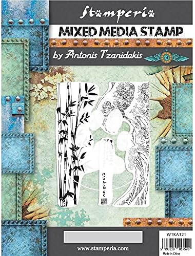 Печат Stamperia Mixed Media Печат 15x20 cm Сър Скитник от японски бамбук